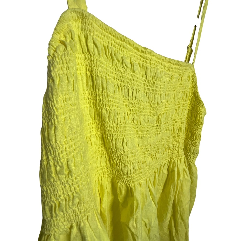 Universal Thread Yellow Dress Women's  Smocked Casual Summer - Picture 3 of 9